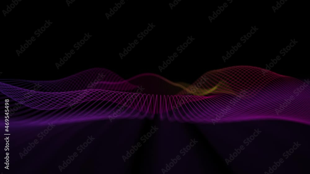 Aufkleber blue blockchain technology seamless loop 4k. global communication network. future technology busines