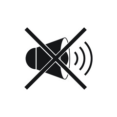 The no sound icon. Volume Off symbol.