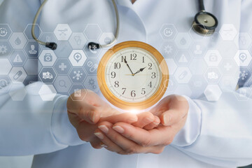 Doctor maintains a clock .