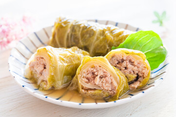たっぷり煮込んだロールキャベツ