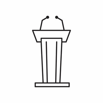 Speaker Podium Icon Images – Browse 13,735 Stock Photos, Vectors, and Video  | Adobe Stock