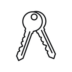 Key line icon or security concept