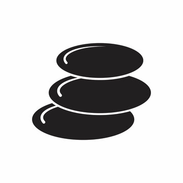 stacked black stones spa relaxation clip art preview