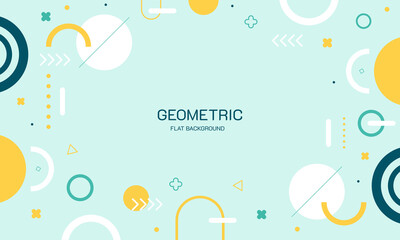 Flat design of abstract background vector.