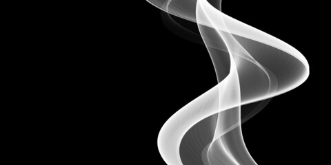 Abstract Black And White Wave Design
