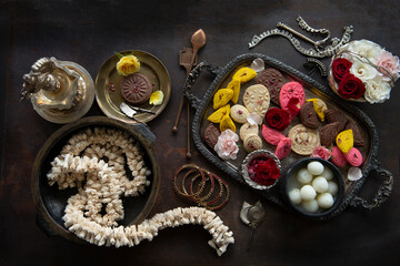 Fototapeta na wymiar Bengali Sweets for celebration 