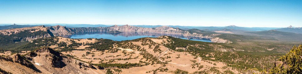 View of Crater Lake from Mt Scott, Crater Lake National Park © imagoDens