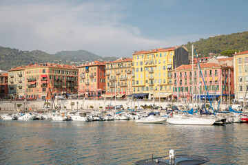 Nice, wonderful city of the cote-d‚ÄôAzur with its marine and architectures,  in a sunny day with blue sky