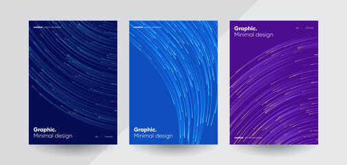 Hi-tech minimal covers design. Annual report template.