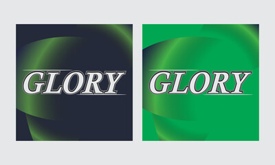 Glory text effect, editable shiny and elegant text style