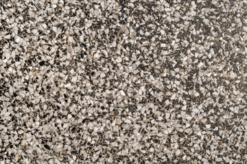 Terrazzo texture backgound. Old grunge marbled stone floor in white, grey, black color.