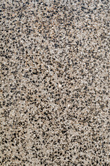Terrazzo texture backgound. Old grunge marbled stone floor in white, grey, black color.