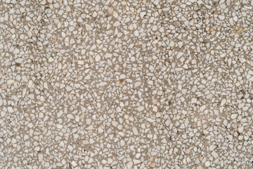 White black terrazzo patterns old floor texture background