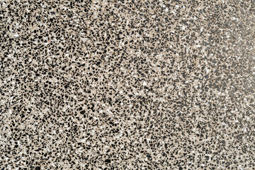 White black terrazzo patterns old floor texture background