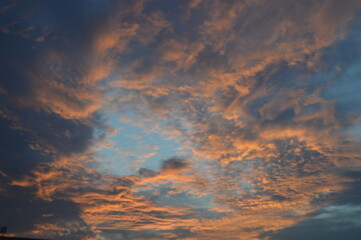 clouds at sunset