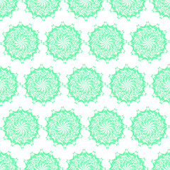 seamless shapes pattern with blue color