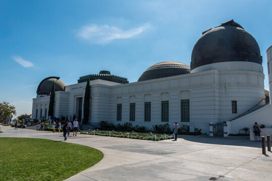 Famous Griffith observatory on the Hills of Hollywood