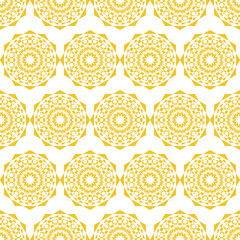 seamless shapes pattern with golden color