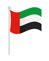 uae flag on pole