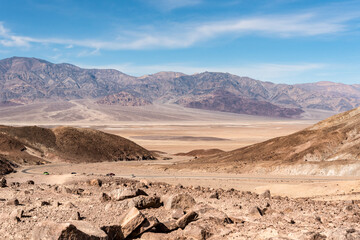 Panoramic view on the death valley
