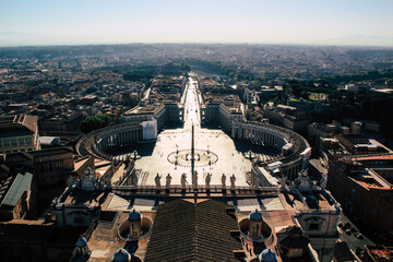 place of the vatican plaza from above