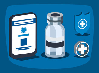 vaccine passports icons