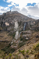 Waterfall at high altitude