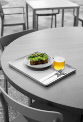 Avocado toast, healthy and healthy nutrition