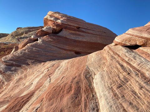 The Fire Wave, located in Valley of Fire State Park, is an easy hike to an amazing sandstone formation in the it resembles an ocean wave