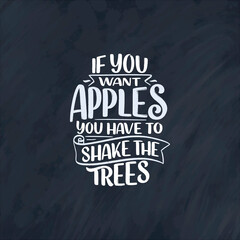 Hand drawn lettering quote in modern calligraphy style about business motivation. Inspiration slogan for print and poster design. Vector