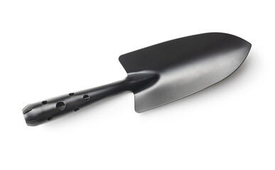 Black garden shovel
