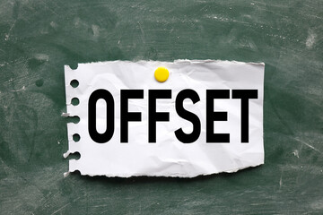 OFFSET. green board with chalk with a speaker chalk drawing. alert or notification concept