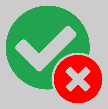False positive vector illustration. An isolated flat icon illustration of false positive with nobody.