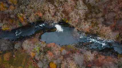 Drone view of the river Tawe