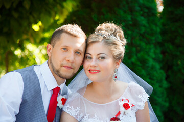 Beautiful and romantic wedding, groom and bride! Family and Marriage. Creation of a family, marriage! Engagement ring