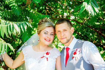 Beautiful and romantic wedding, groom and bride! Family and Marriage. Creation of a family, marriage! Engagement ring