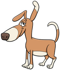 cartoon funny spotted dog comic animal character