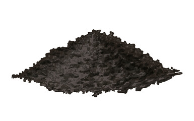 Hill black soil Ground for plant, Isolated on white background. Eps10 vector illustration.