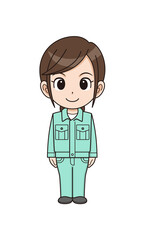 作業員　女性