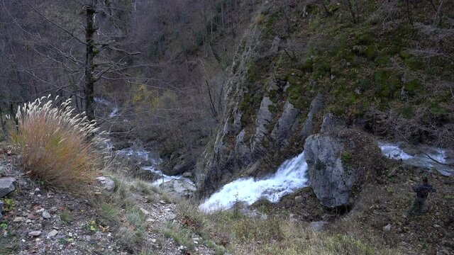 Waterfall Kozica, Vlasic mountain, Bosnia and Herzegovina - (4K)