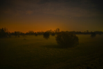 księżycowa mglista noc © Robert