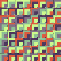 Abstract Geometric Pattern generative computational art illustration