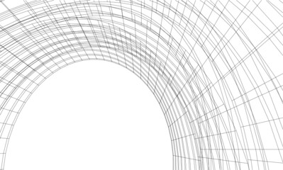 abstract architecture digital drawing