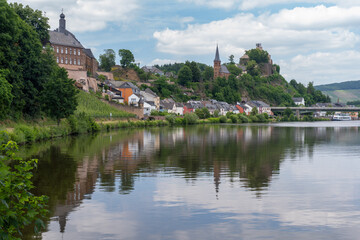 Obraz premium Old Town Saarburg on the Saar River, Germany