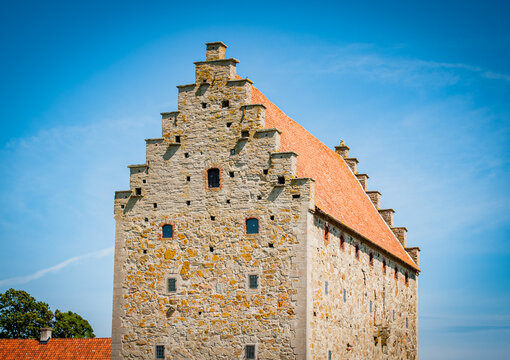 Old medieval castle Glimmingehus in Scania, Sweden