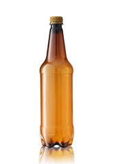 brown empty beer bottle