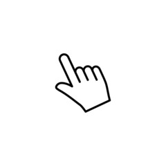 Hand cursor click icon vector