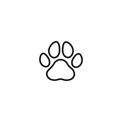 Fototapeta premium Paw Print icon. Vector