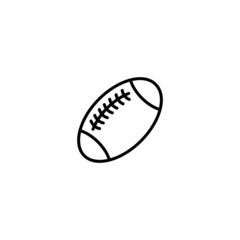 Rugby ball icon, Rugby ball sign vector