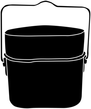 recommend clip art: 飯盒のシルエット素材